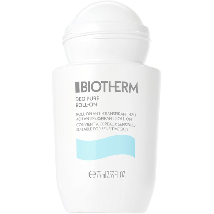 Biotherm Deo Pure Roll-On 75 ml antiperspirantti herkälle iholle valkoisessa pakkauksessa.