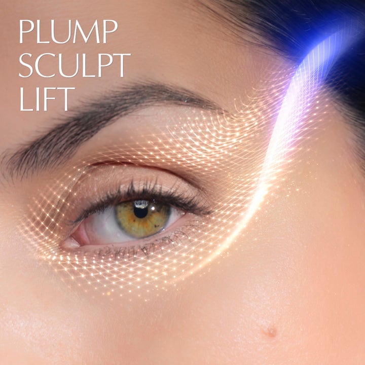 Estée Lauder Advanced Night Repair Eye Lift + Sculpt 15 ml silmänympärysseerumi kohottaa ja Plump Sculpt Lift -teksti.