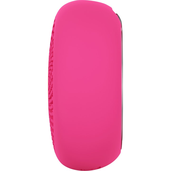 FOREO UFO 3 LED Pink 1 kpl syväkosteuttava kasvolaite vaaleanpunainen silikoninen laite sivuprofiilista