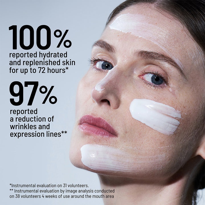 Dr Brandt Hyaluronic Face Cream 50 g kosteuttava kasvovoide kasvoilla, 100 % kosteutus ja 97 % vähemmän ryppyjä.