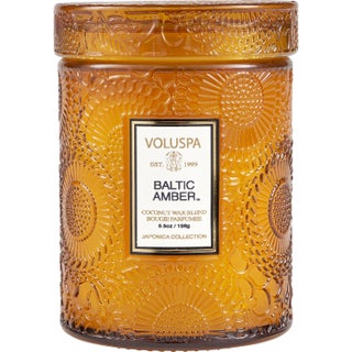 Voluspa Small Glass Jar Baltic Amber 50H