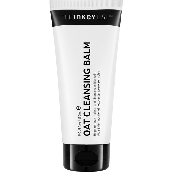 The Inkey List Oat Cleansing Balm 150 ml rauhoittava puhdistusvoide valkoisessa tuubissa mustalla korkilla.