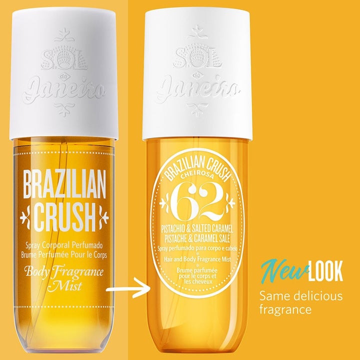 Sol de Janeiro Brazilian Crush Cheirosa 62 Duo 2 x 90 ml vartalotuoksu keltaisissa pulloissa uudella designilla
