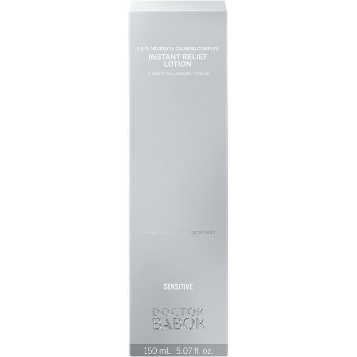 Babor DOC Instant Relief Lotion 150 ml rauhoittava kasvovesi hopeisessa pakkauksessa vahvistaa herkkää ihoa.