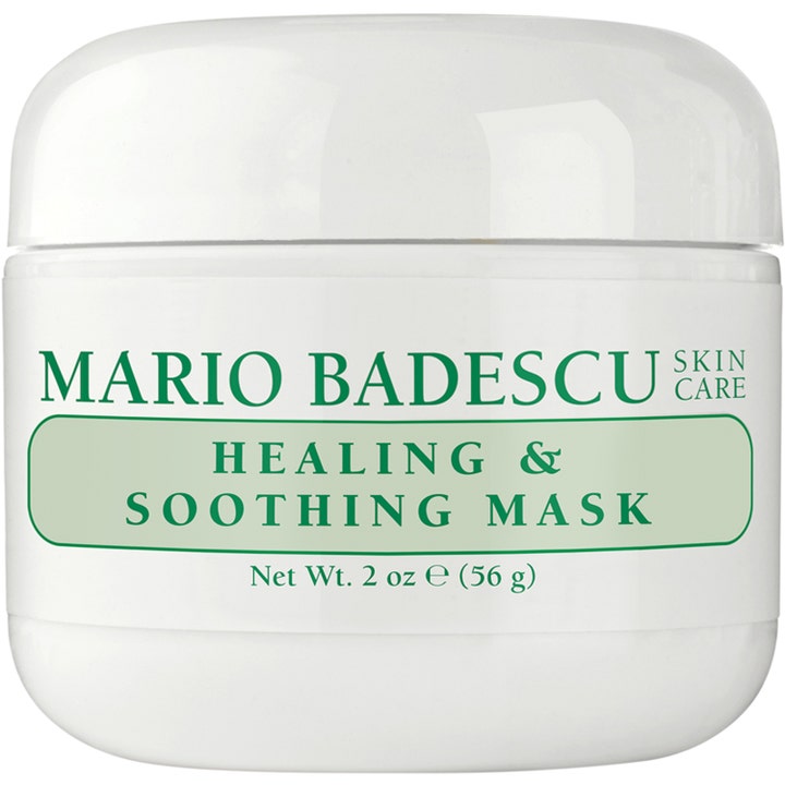 Mario Badescu Healing & Soothing Mask 56 g rauhoittava kasvonaamio valkoisessa muovipurkissa vihreällä etiketillä