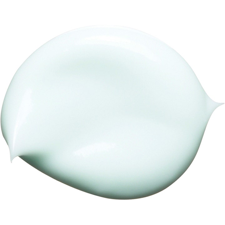 Clarins Men Super Moisture Balm 50 ml kosteuttava kasvovoide ja sen täyteläinen vaaleansininen voidekoostumus