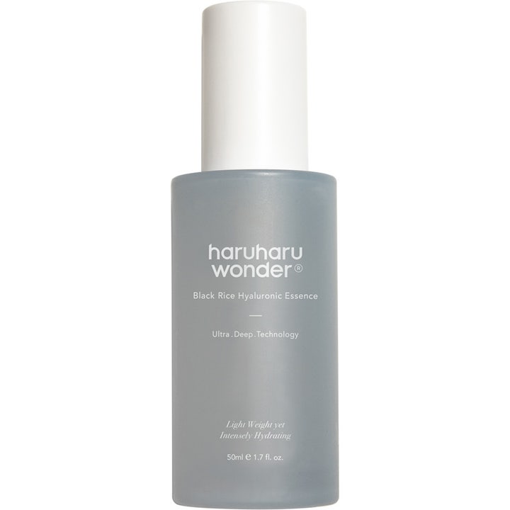 Haruharu Wonder Black Rice Hyaluronic Essence 50 ml syväkosteuttava hoitoneste harmaassa pullossa valkoisella korkilla