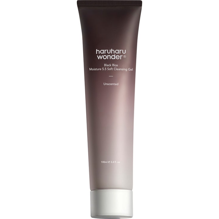 Haruharu Wonder Black Rice Moisture 5.5 Soft Cleansing Gel 100ml kosteuttava puhdistusgeeli ruskeassa liukuvärityubissa