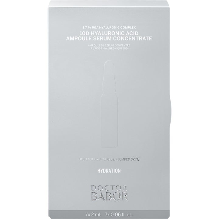 Babor DOC 10D Hyaluronic Acid Ampoule Serum 14 ml kosteuttava ja täyteläistävä seerumi harmaassa pakkauksessa