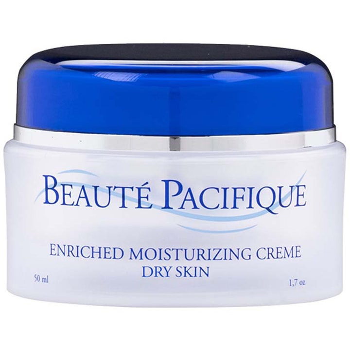 Beauté Pacifique Enriched Moisturizing Creme 50 ml ravitseva kasvovoide kuivalle iholle valkoisessa sinikantisessa purkissa