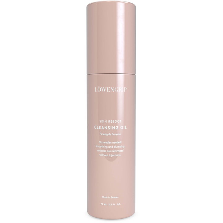 Löwengrip Skin Reboot Cleansing Oil 75 ml silottava puhdistusöljy tyylikkäässä vaaleanpunaisessa sylinteripullossa