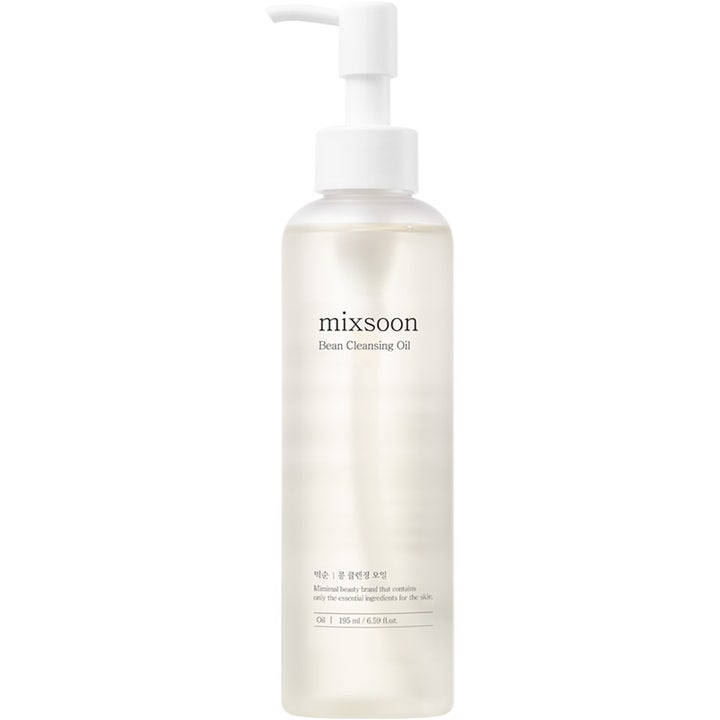 Mixsoon Bean Cleansing Oil 195 ml puhdistusöljy on kirkkaassa pumppupullossa oleva ihoa pehmentävä puhdistustuote.