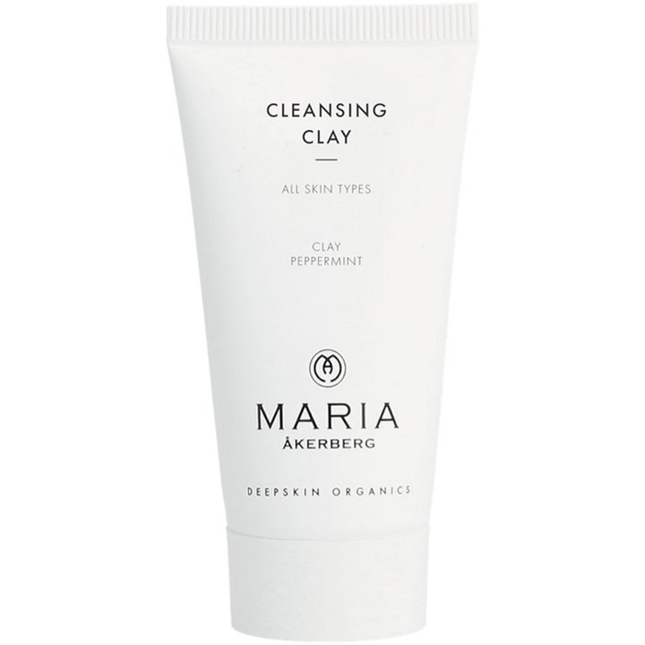 Maria Åkerberg Cleansing Clay puhdistava savinaamio kaikille ihotyypeille valkoisessa minimalistisessa tuubissa.