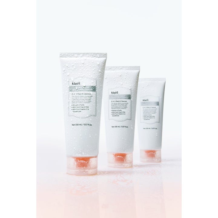 Klairs Freshly Juiced Vitamin Mask Cleanser 150 ml kirkastava C-vitamiini puhdistusnaamio vesipisaraisissa tuubeissa