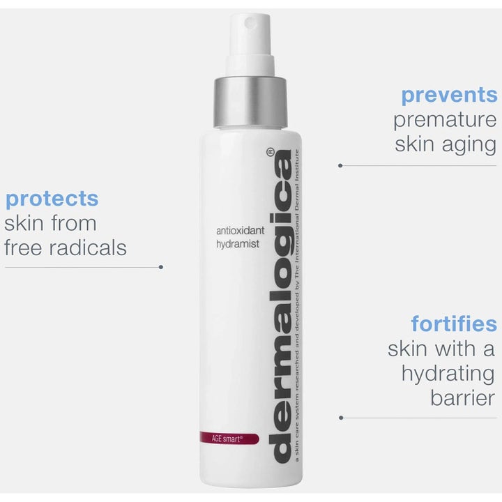 Dermalogica Antioxidant Hydramist Duo 2 x 150 ml virkistävä kasvosuihke valkoisessa pullossa suojaa vapailta radikaaleilta