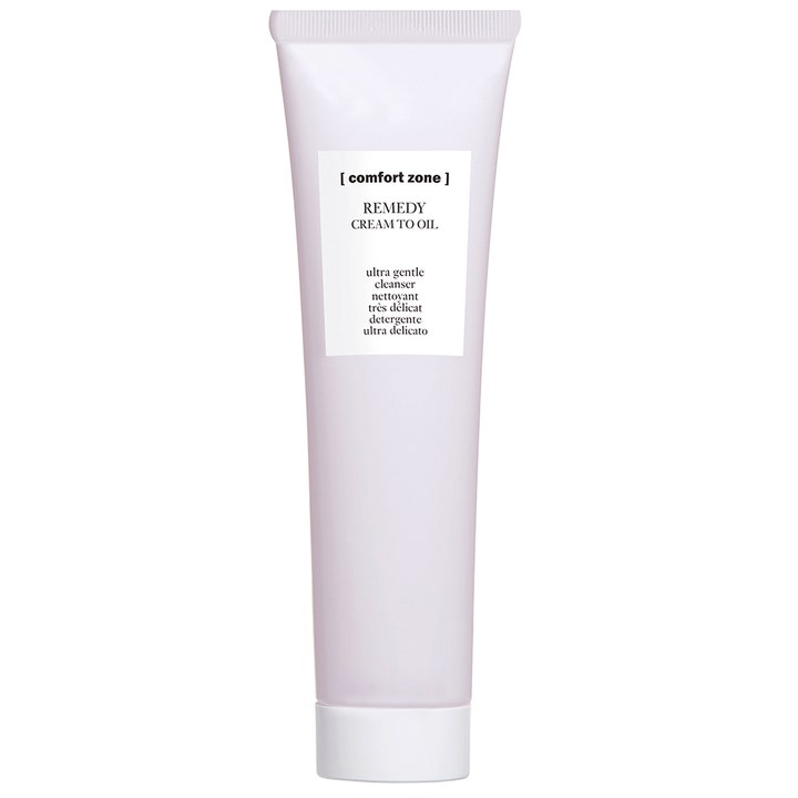 [comfort zone] Remedy Cream To Oil 150 ml hellävarainen puhdistusaine vaaleanpunaisessa tuubissa valkoisella korkilla