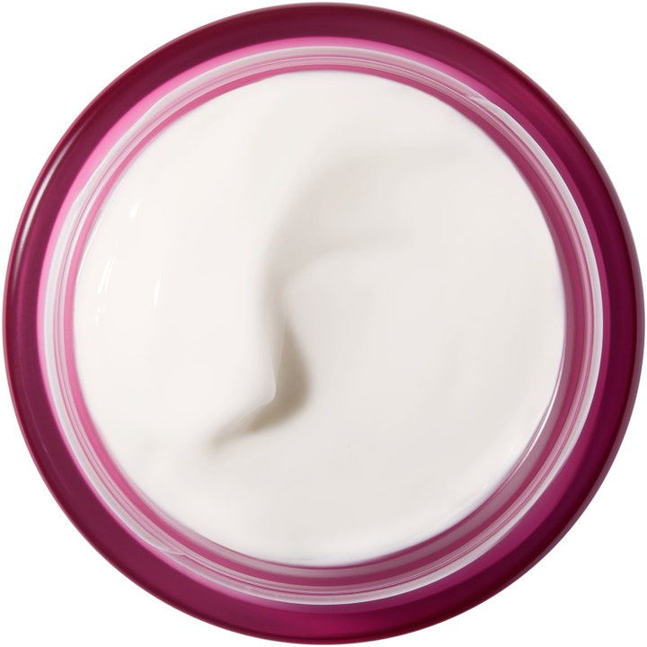 Nuxe Merveillance LIFT Concentrated Night Cream 50 ml kiinteyttävä yövoide ja täyteläinen valkoinen koostumus pinkissä purkissa