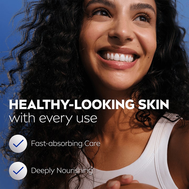 NIVEA Express Hydration Body Lotion 400 ml on nopeasti imeytyvä voide, joka tuo terveen näköisen ihon.