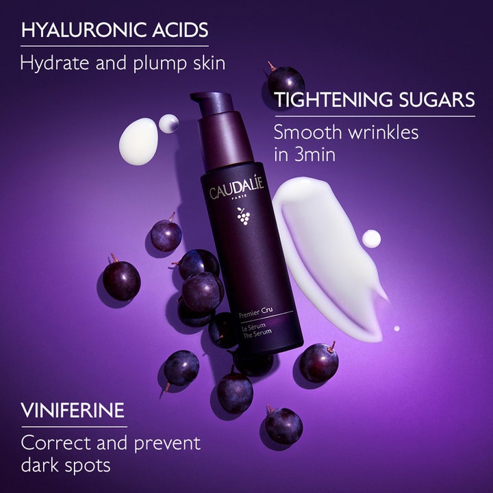 Caudalie Premier Cru The Serum 30 ml silottava seerumi, jossa hyaluronihappoa ja viniferiiniä rypäleiden kera.
