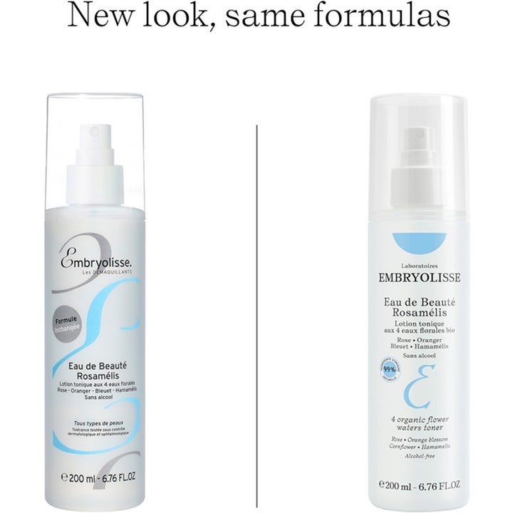 Embryolisse Eau de Beauté Rosamélis 200 ml kasvovesi kirkastaa ihon suihkepulloissa vanhalla ja uudella tyylillä.