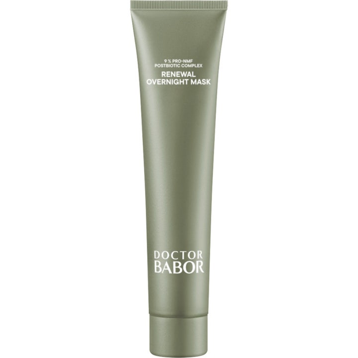 Doctor Babor Clean Formance Renewal Overnight Mask uudistava yönaamio vihreässä metallinhohtoisessa tuubissa