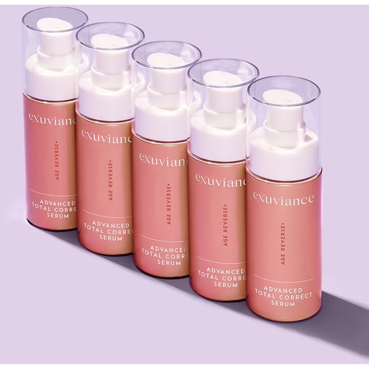 Exuviance Age Reverse Total Correct + Sculpt Serum 30 ml kiinteyttävä seerumi viidessä ruusukultaisessa pullossa