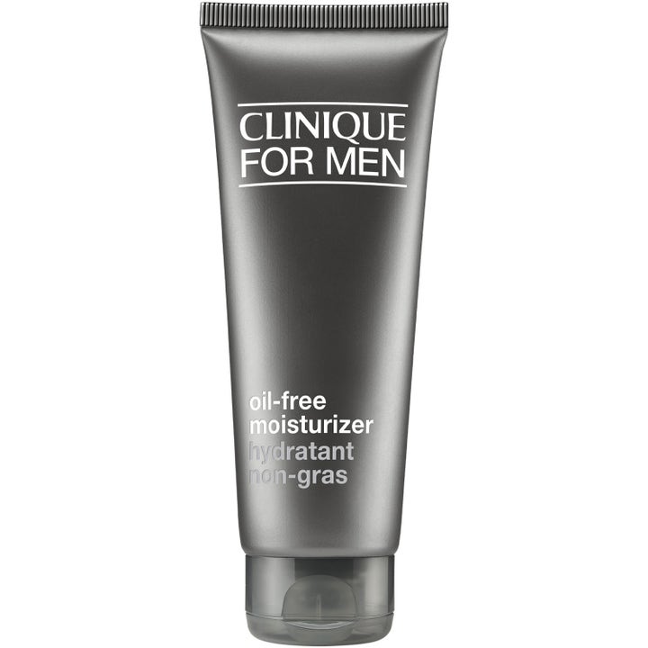 Clinique For Men Oil-free Moisturizer 100 ml kosteuttava kasvovoide harmaassa tuubissa kirkkaalla korkilla.