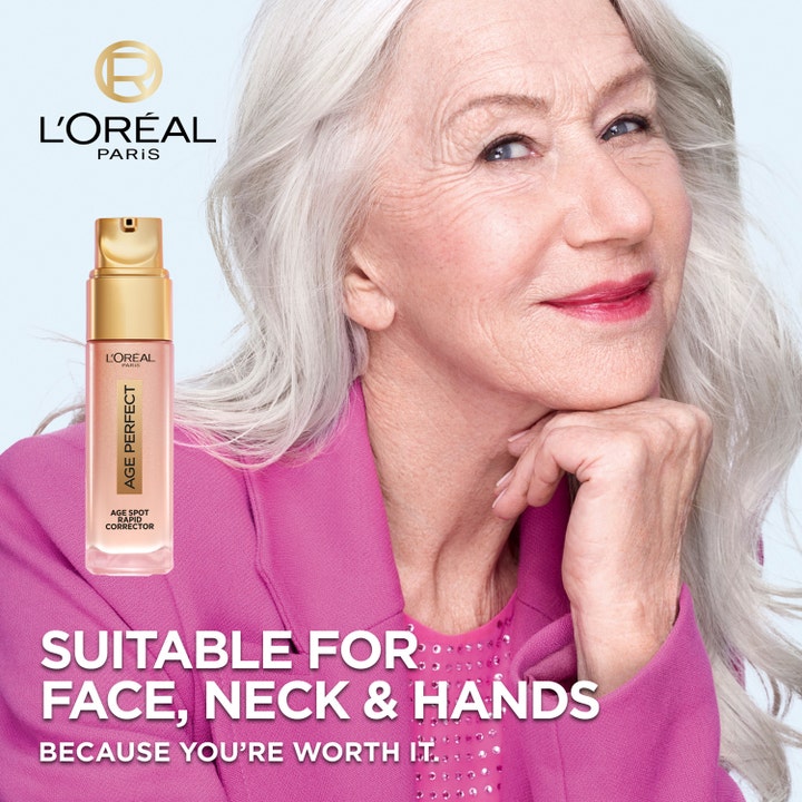 L'Oréal Paris Age Perfect Age Spot Rapid Corrector Serum 30 ml häivyttää pigmenttiläiskiä kasvoilta, kaulalta ja käsiltä.