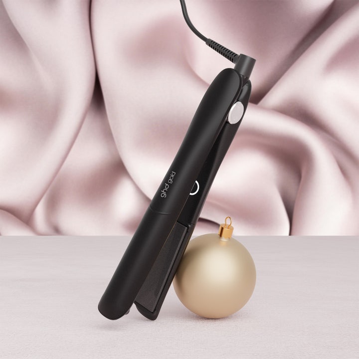 Gold Hair Straightener - Festive Gift Set in Black