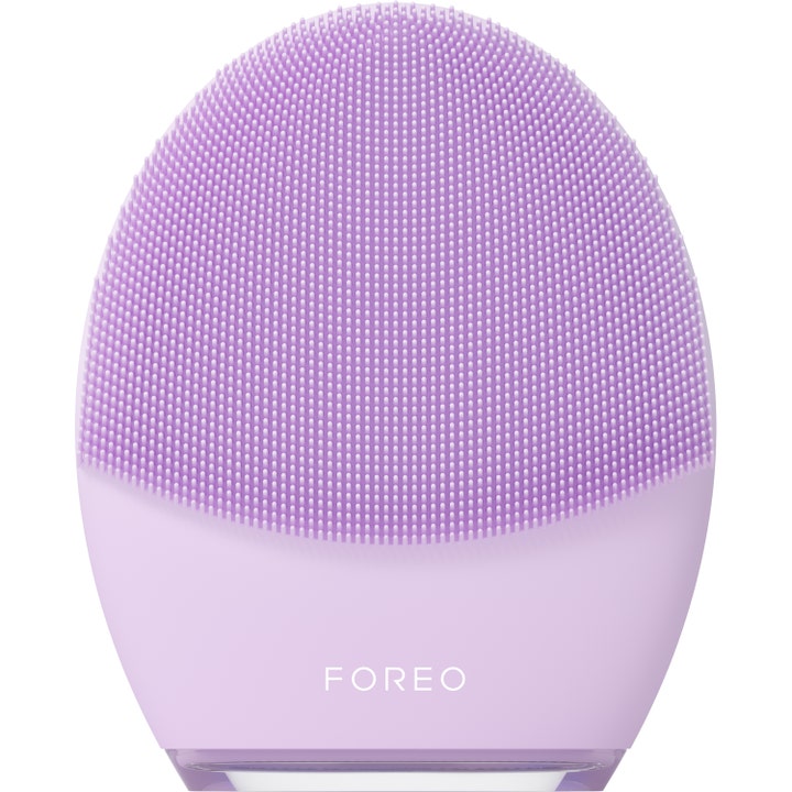 Foreo Luna 4 1 kpl hellävarainen kasvojenpuhdistuslaite laventelin sävyinen silikoniharja pehmeillä nystyröillä