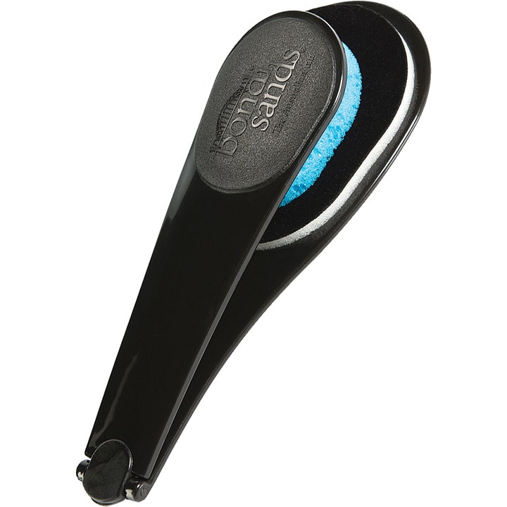 Bondi Sands Self Tanning Back Applicator 1 kpl selänlevitin musta taitettava muovivarsi ja sininen sieni helpottavat levitystä selälle.