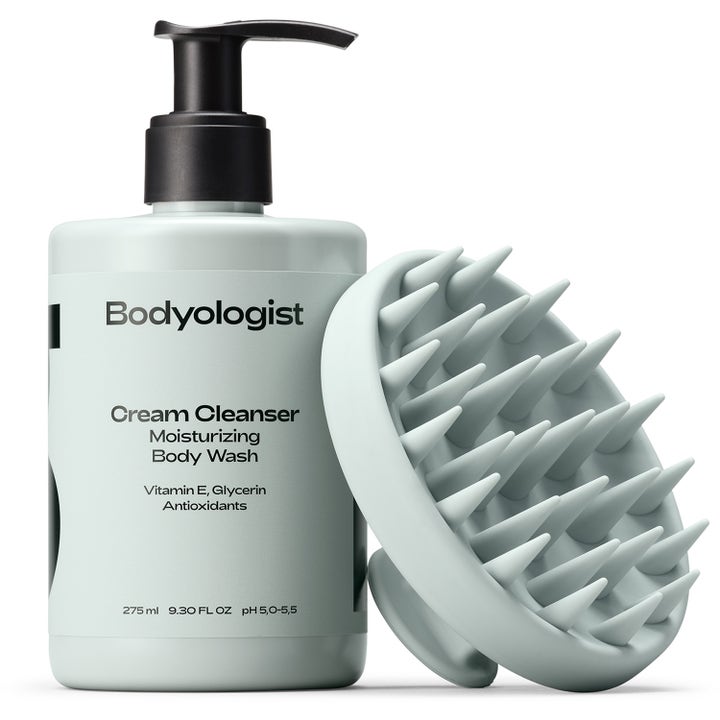 Bodyologist Body Brush Stimulating Massage Brush 1 kpl vaaleansininen silikoninen vartaloharja ja puhdistusaine.