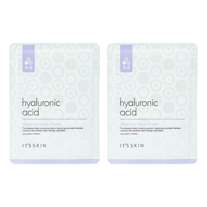 It'S SKIN Hyaluronic Acid Moisture Mask Sheet 1 kpl kosteuttava kangasnaamio vaaleansinisessä pakkauksessa
