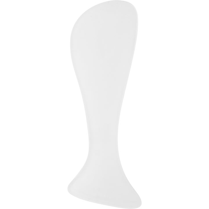 Medicube Collagen Jelly Cream 110 ml kosteuttava kasvovoide ja mukana tuleva valkoinen kaareva muovilasta.