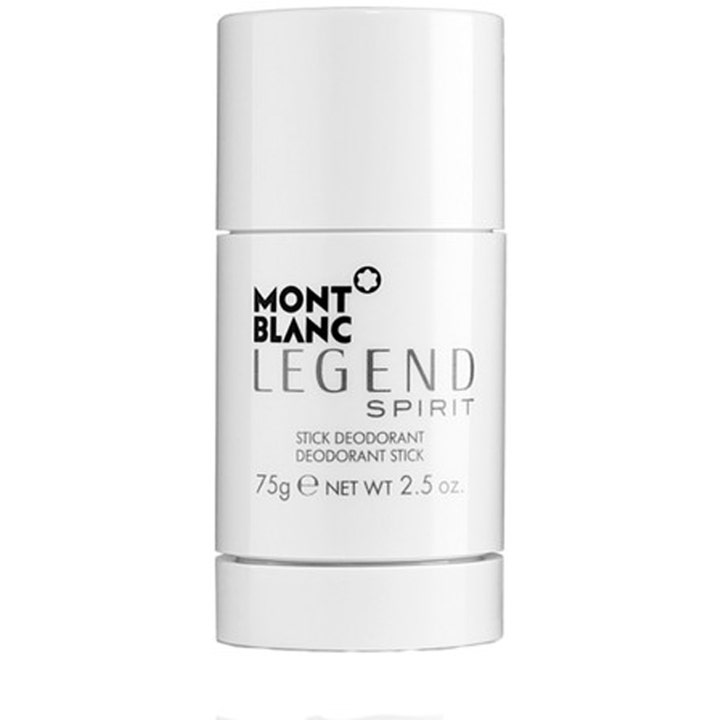 Montblanc Legend Spirit 75 g deodoranttipuikko antaa raikkautta valkoisessa sylinterinmuotoisessa pakkauksessa
