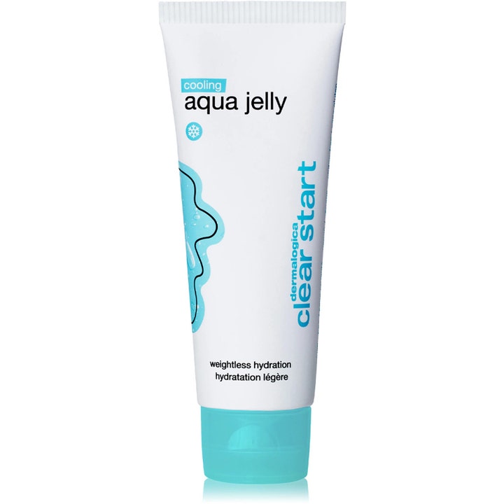 Dermalogica Clear Start Cooling Aqua Jelly viilentävä kasvogeeli valkoisessa tuubissa jossa on turkoosi korkki