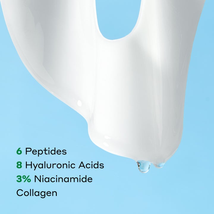 Mario Badescu Advanced Collagen Hydrogel Sheet Mask 3 kpl kosteuttava kangasmaski valkoisella tekstuurilla.