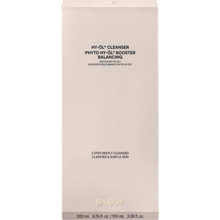 Babor Set HY-ÖL & Phyto Balancing Booster 300 ml ihonhoitosetti joka tasapainottaa ihoa vaaleassa pakkauksessa