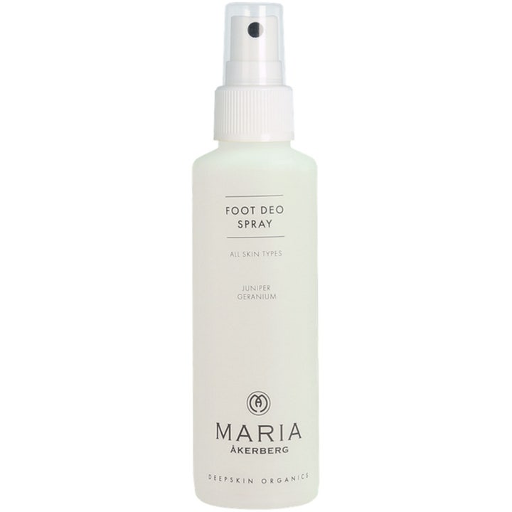 Maria Åkerberg Foot Deo Spray 125 ml raikastava jalkasuihke valkoisessa muovipullossa jossa on kirkas korkki