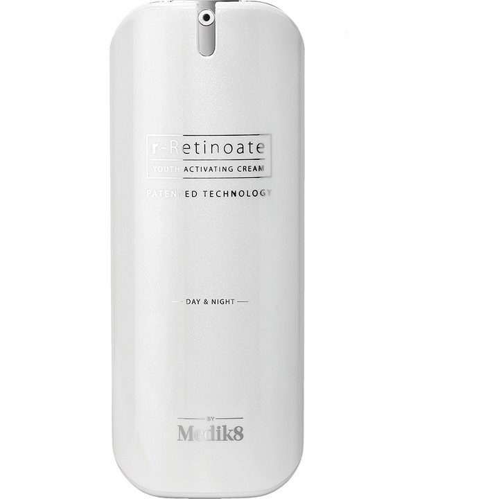 Medik8 r-Retinoate Youth Activating Cream 50 ml ihoa uudistava kasvovoide tyylikkäässä valkoisessa pumppupullossa
