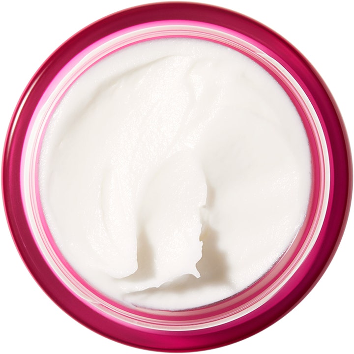 Nuxe Merveillance LIFT 50 ml kiinteyttävä päivävoide sisältää valkoista täyteläistä voidetta avatussa purkissa.