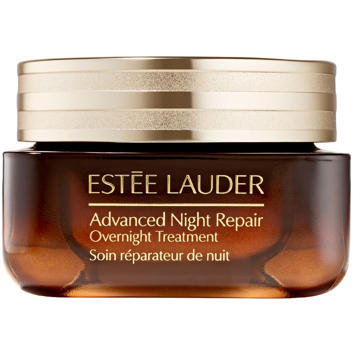 Estée Lauder Advanced Night Repair Overnight Treatment uudistava yöhoito ruskeassa lasipurkissa kultaisella korkilla