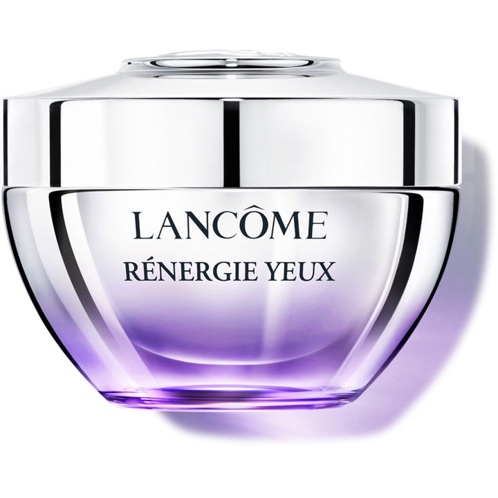 Lancôme Rénergie Yeux 15 ml kiinteyttävä silmänympärysvoide liilassa lasipurkissa hopeisella kannella