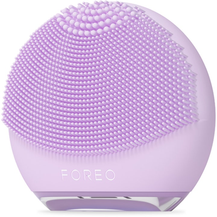 FOREO LUNA 4 go Lavender 1 kpl syväpuhdistava kasvojen puhdistuslaite on pehmeä laventelin sävyinen silikoniharja.