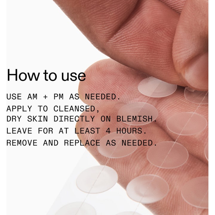 The INKEY List Hydrocolloid Invisible Pimple Patches 22 kpl finnilaastari valkoisessa pahvipakkauksessa.