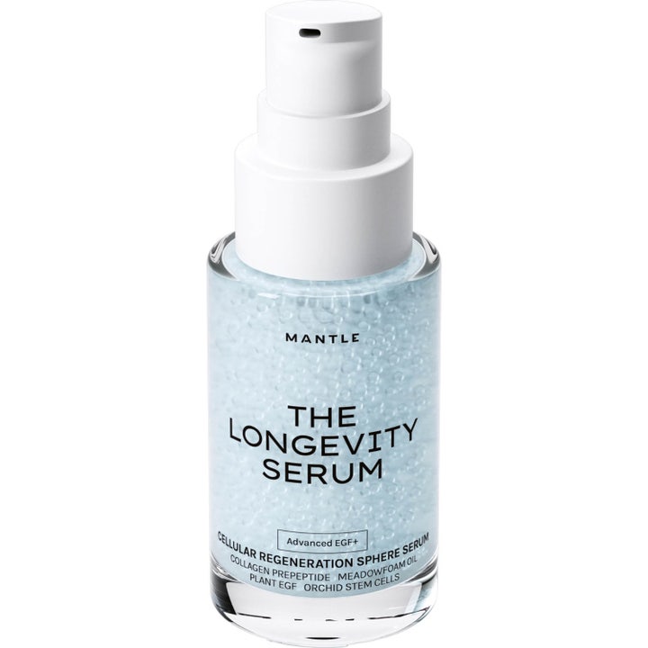 MANTLE The Longevity Serum Cellular Regeneration Sphere Serum 30 ml soluja uudistava seerumi sisältää sinisiä mikropalloja