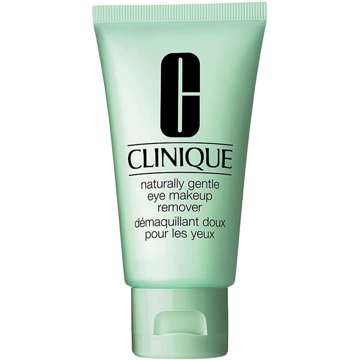 Clinique Naturally Gentle Eye Makeup Remover hellävarainen silmämeikinpoistoaine vaaleanvihreässä tuubissa.