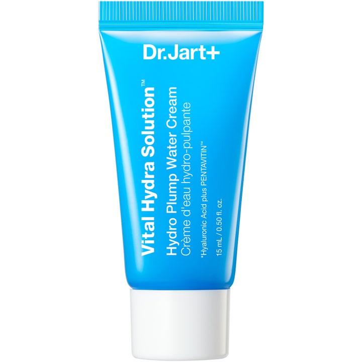 Dr. Jart+ Vital Hydra Solution Hydro Plump Water Cream 15 ml kosteuttava kasvovoide sinisessä tuubissa.