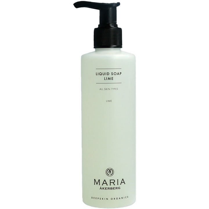 Maria Åkerberg Liquid Soap Lime 250 ml puhdistava käsisaippua vaaleassa pumppupullossa.