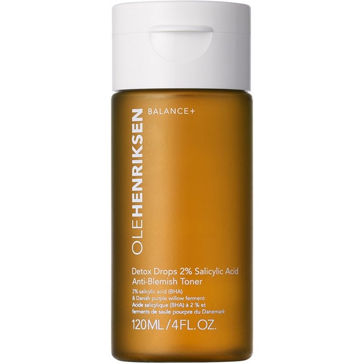 Olehenriksen Detox Drops 2% Salicylic Acid Anti-Blemish Toner 120 ml epäpuhtauksia vähentävä kasvovesi ruskeassa pullossa